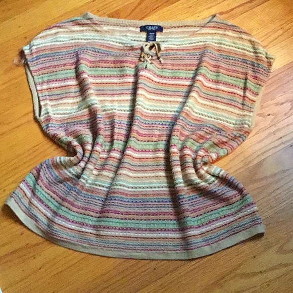 Chaps color sleeveless top - Picture 2 of 5